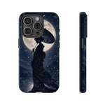 Geisha Parasol Moonlight Art Tough Phone Case