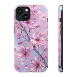 Pink Chrome Cherry Blossom Phone Case | Tough Cover