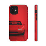 Red Miata Phone Case, NA MX5 90s JDM Roadster Tough Cover