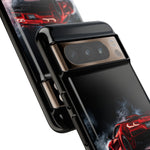 Z06 C8 Phone Case, Red Smoke Studio Reflection Cover