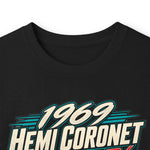 1969 Hemi Coronet Car Illustration Long Sleeve Tee | Classic Muscle Car