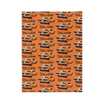1970 Cuda 340 Orange Microfiber Throw Blanket Muscle Car Gift