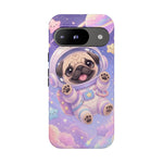 Cute Astronaut Pug Phone Case | Space Puppy Galaxy Stars