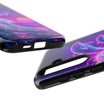 Neon Dolphin Ocean Vaporwave Art Tough Phone Case