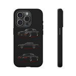 Black GNX Phone Case, Three-View Muscle Car Vector Tough Cover