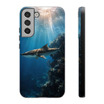 Cobia Reef Phone Case, Shaft of Light Ocean Fishing Tough Cover