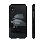 Black 300ZX Studio Front Tough Phone Case for JDM Enthusiasts
