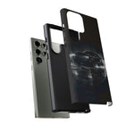 Black Sports Car Illustration 2023 Challenger SRT phone case | Car Drift Reflection