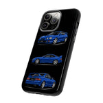 Tough Phone Case - Blue Celica GT-Four JDM Rally Car Multi View Art