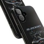 Black S2000 Roadster Collage JDM Tough Phone Case Cover Gift