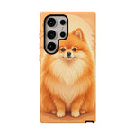Pomeranian Tiny Fox Fluffy Art Tough Phone Case