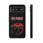 Tri-Power Classic Muscle Car GTO phone case | Retro Automotive Graphic