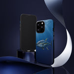 Yellowfin Tuna Phone Case, Deep Blue Water Tough Cover, Gift