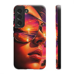 Sunset Reflection Sunglasses Retrowave 80s phone case