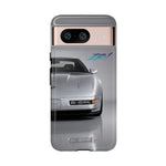 Silver C4 ZR1 Front View phone case | tough case for Vette Drivers