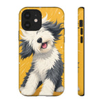 Sheepdog Hair Flip Phone Case Funny Dog Lover Gift