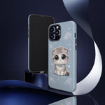 Scottish Fold Kawaii Owl Chibi Art Tough Phone Case