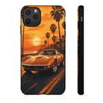 Orange Corvette C3 Stingray Sunset Palms Phone Case
