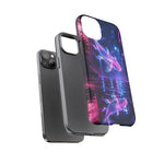 Neon Koi Reflection Vaporwave phone case | Tough Cover