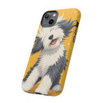 Sheepdog Hair Flip Phone Case Funny Dog Lover Gift