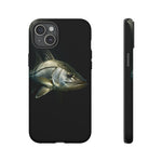 Snook Fishing Phone Case, Saltwater Portrait Black Cover, Gift