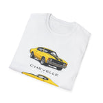 Yellow 1972 Chevelle Muscle Car T-Shirt | Classic Auto Trio Illustration