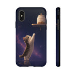 Curious Munchkin Kitten Reaching Cookie Jar Phone Case | Tough Case