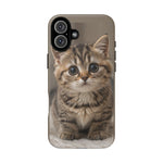 Munchkin Kitten Phone Case, Macro Close-Up Portrait Cover