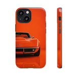 Orange 1969 C3 Phone Case, Stingray Classic Sports Car Cover, Gift
