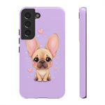 French Bulldog Bat Ears Kawaii Pet Dog Art Tough Phone Case