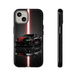 Camaro ZL1 Phone Case, Black Red Racing Stripe Studio Cover, Gift