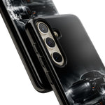 Black Sports Car Illustration 2023 Challenger SRT phone case | Car Drift Reflection