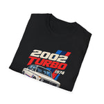 2002 Turbo 1973 T-Shirt — Vintage BMW 2002 Turbo Car Graphic Tee