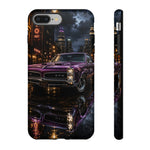 67 GTO Phone Case Purple, Rainy City Night Muscle Car Tough Cover