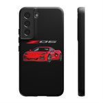 Red C8 Z06 Illustration Phone Case for Vette Owners | Tough Cover