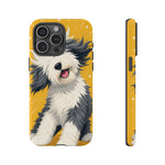 Sheepdog Hair Flip Phone Case Funny Dog Lover Gift