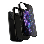 Holographic Wolf Phone Case, Fractured Prism Iridescent Cover