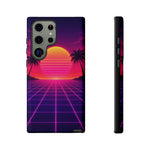 Classic Grid Sunset Vaporwave Art Tough Phone Case