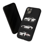 White C7 Z06 Sports Car Phone Case Tough Multi View