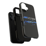 Blue C7 Z06 Sports Car Tough Phone Case Track Style Cover Gift