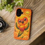 Sun Conure Kawaii Citrus Art Tough Phone Case