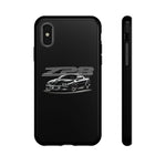 Black 4th Gen Camaro Z28 Sports Car Phone Case | Black Muscle Car Illustration