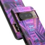 Empty Mall Escalator Vaporwave Art Tough Phone Case