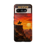 Western Sunset Cowboy Phone Case | Rugged Protective Cover