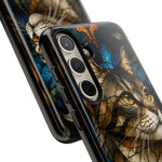 Stained Glass Cat Phone Case, Lead Line Art Cover, Gift