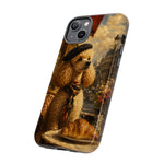 Poodle in Beret Phone Case | Vintage Paris Café Illustration