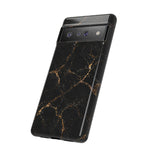 Black Gold Marble Pattern Phone Case | Tough Case