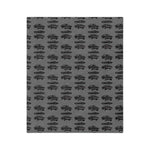 1968 Charger R/T Black Microfiber Throw Blanket Classic Muscle Car