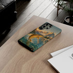 Leaping Golden Trout Lake Scene phone case | Tough Cover