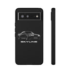 R32 Skyline Car Illustration JDM phone case | Tough Cover